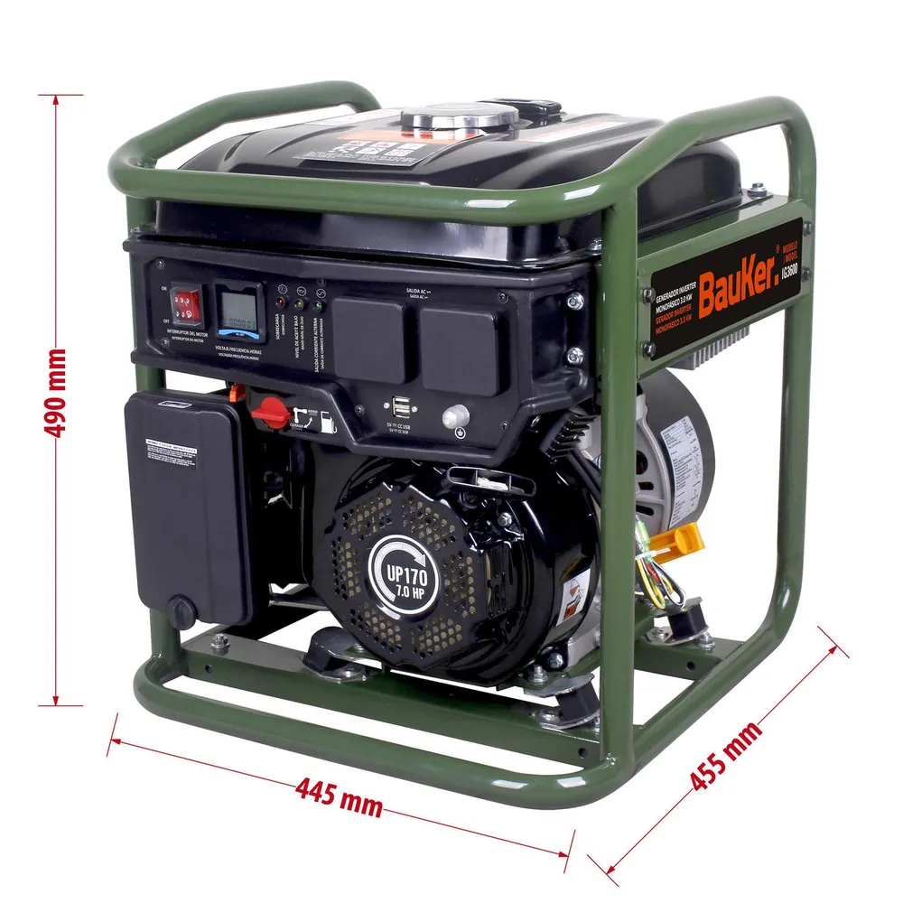 Bauker IG3600 Gasolina, foto 17