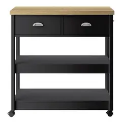 JUST HOME COLLECTION - Isla Cocina Americana Aspen Negra