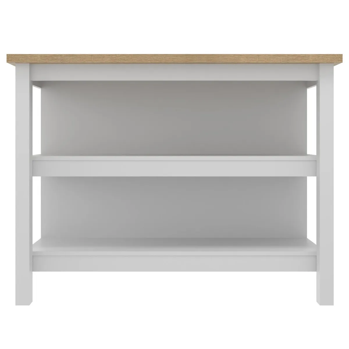 JUST HOME COLLECTION - Isla Cocina Americana Dallas Blanca Denver