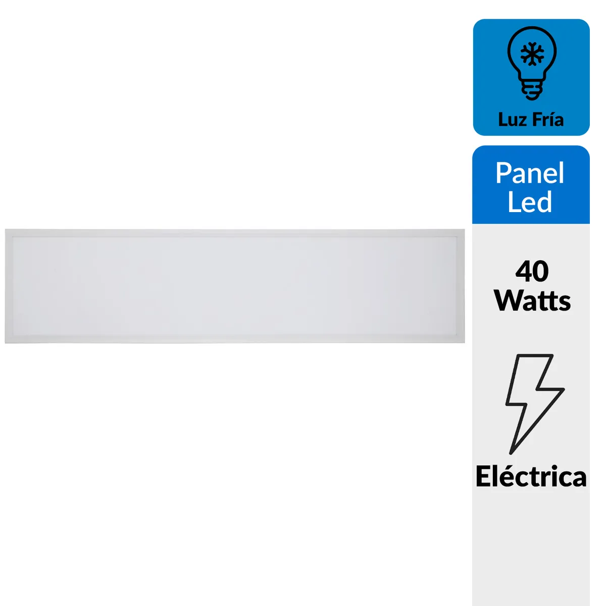 HALUX - Panel led empotrado 120x30 3600 lm Luz Fria 40 watts