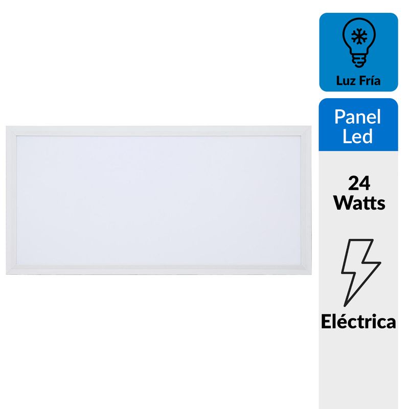 HALUX - Panel Led 60x30 cm 24 W luz fría