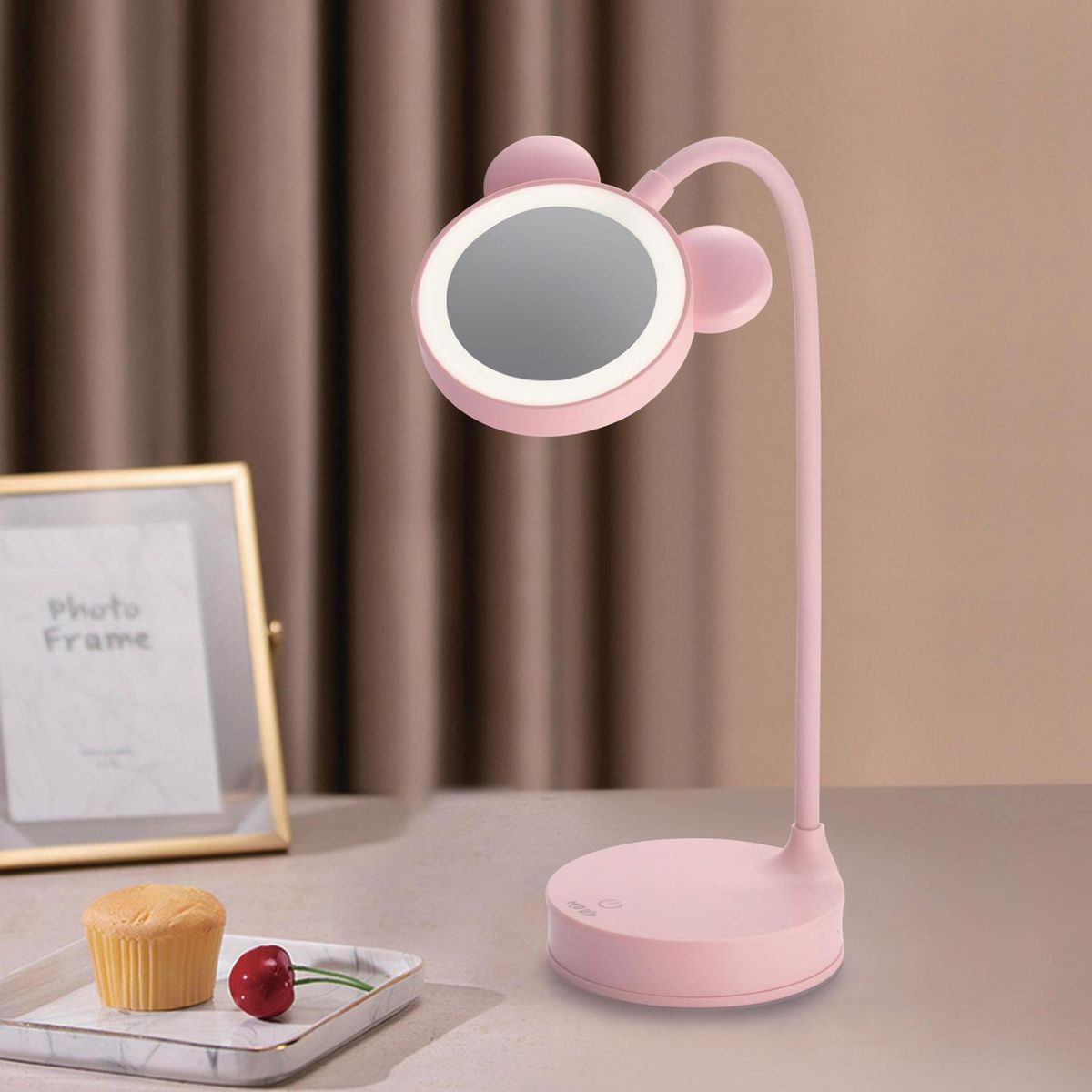 JUST HOME COLLECTION - Lámpara Led Orejas BS73007P Rosa 10x25 cm