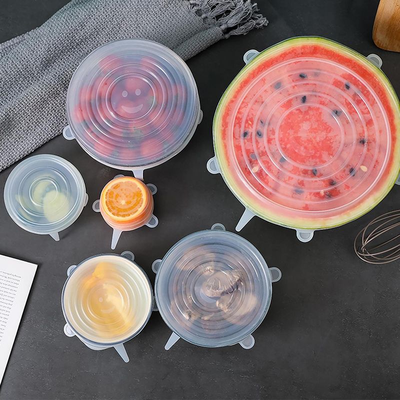 JUST HOME COLLECTION - Set 6 piezas tapas silicona