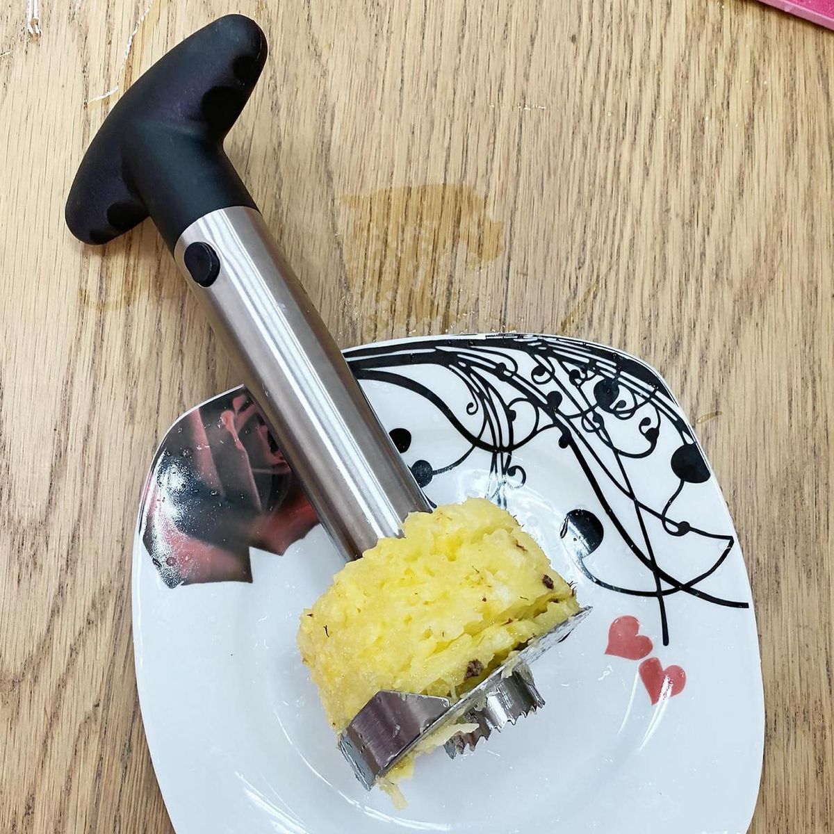 JUST HOME COLLECTION - Cortador de Piña Just Home Collection Negro/gris