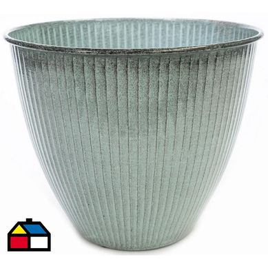 Macetero metal Sheridan 33 cm menta