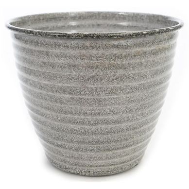 Macetero metal Norwood 20 cm gris.