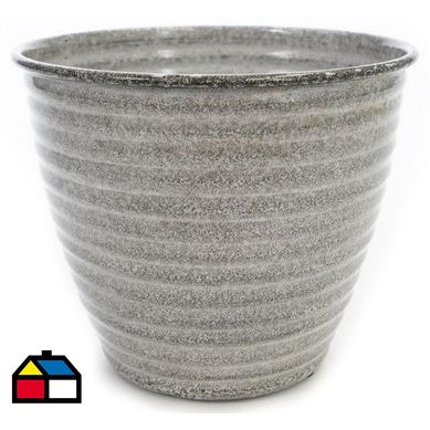 Macetero metal Norwood 25 cm gris