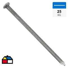 FIXSER - Clavo corriente 3" 25 kilos