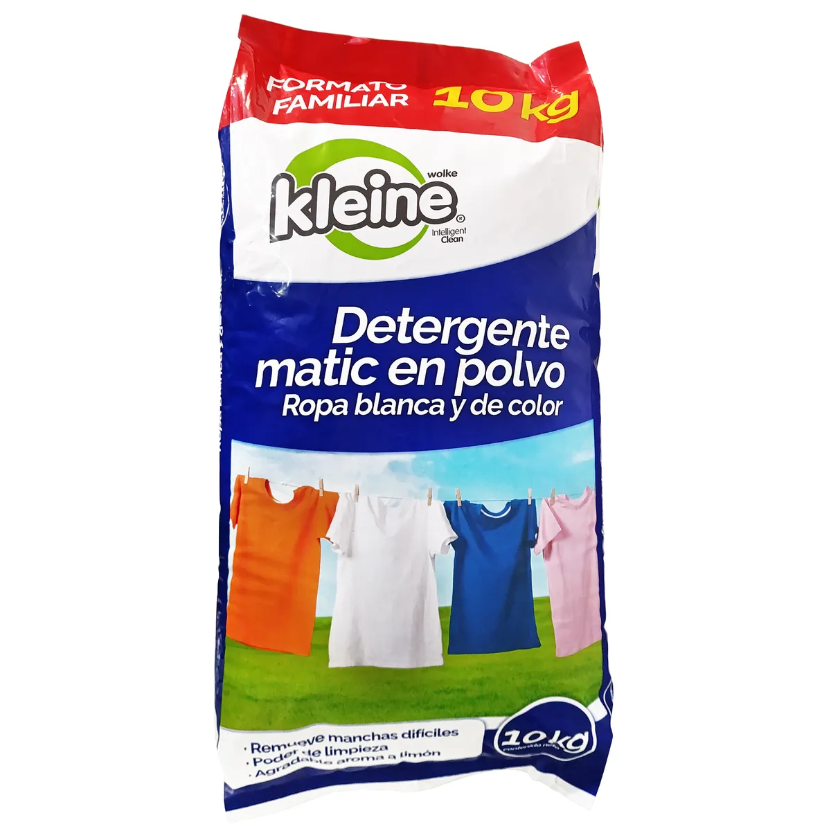 KLEINE WOLKE - Detergente En Polvo Kleine Wolke 10 Kg Aroma Limón Ropa Blanca y Color
