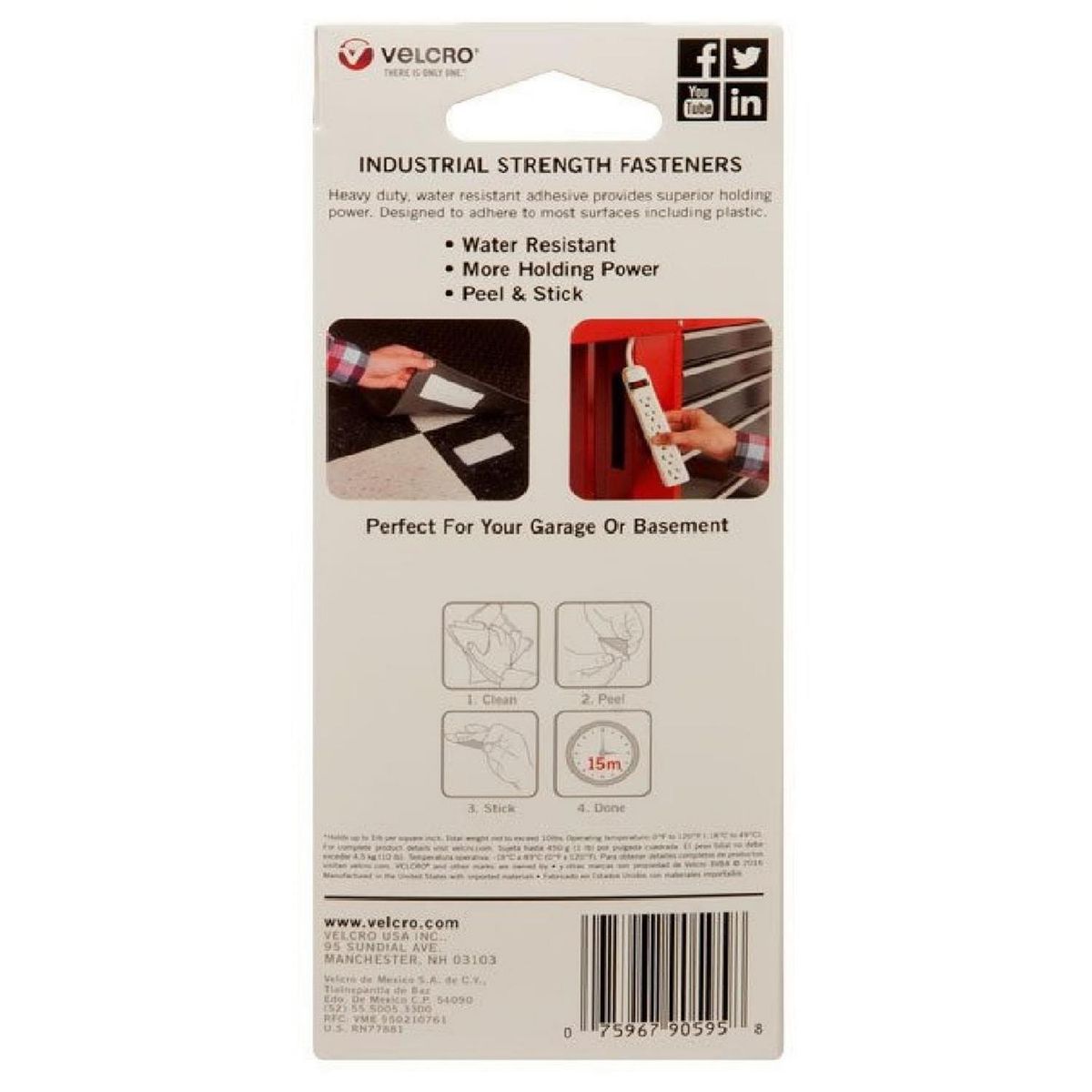 VELCRO - Cinta adhesiva super fuerte