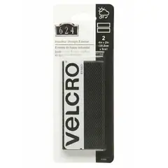 VELCRO - Tiras de cinta adhesiva negro