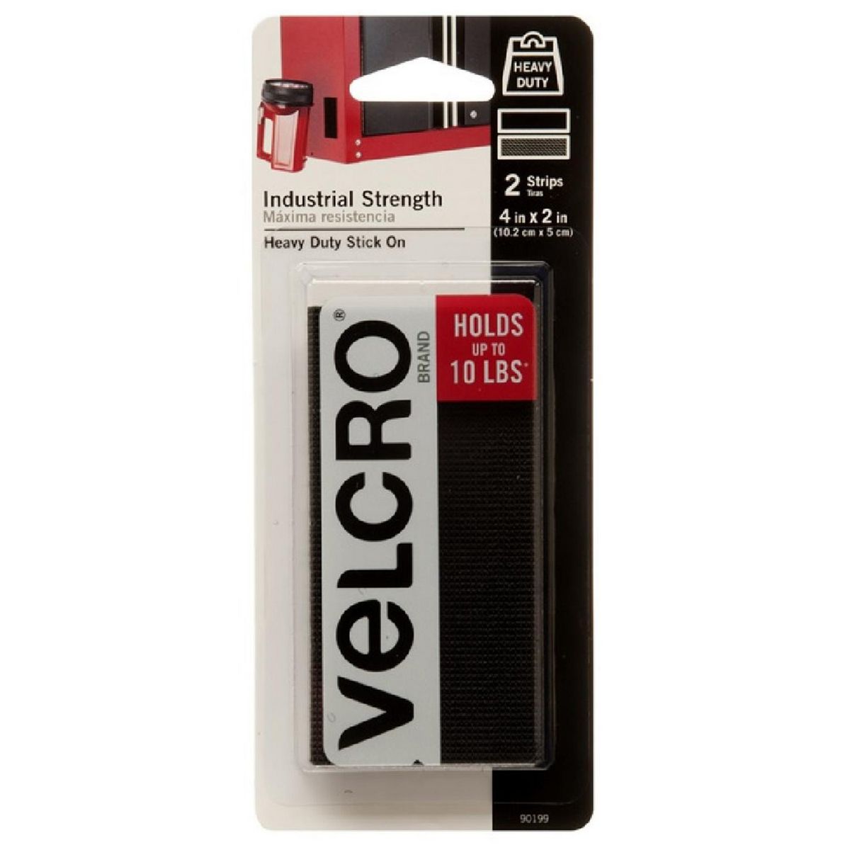 VELCRO - Tiras negras de alta resistencia