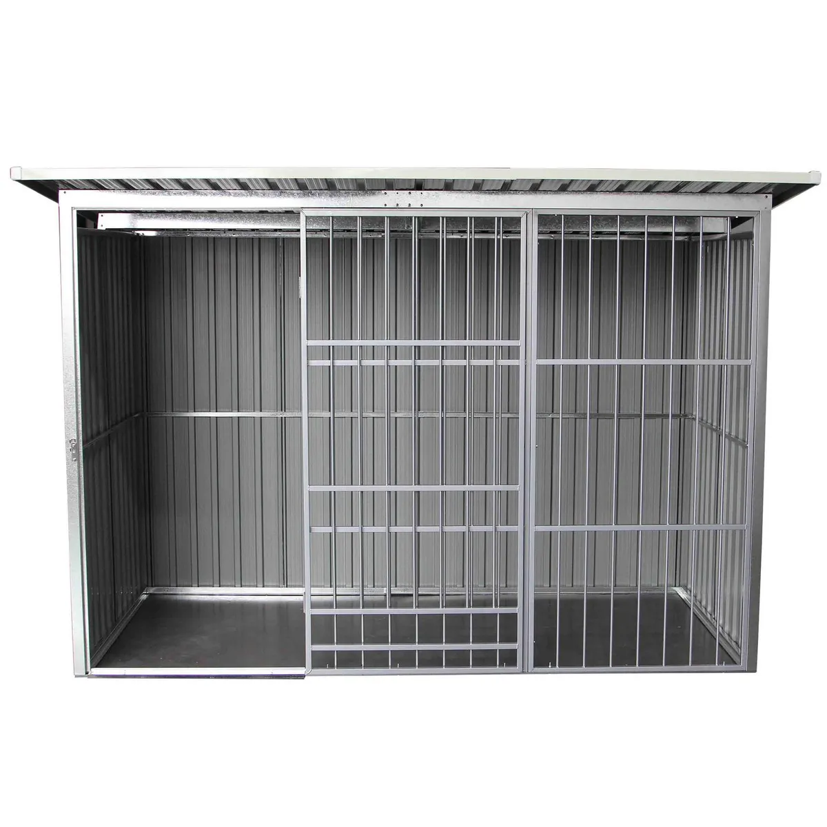 ERGO - Canil para Perro 180x250x160 cm Gris