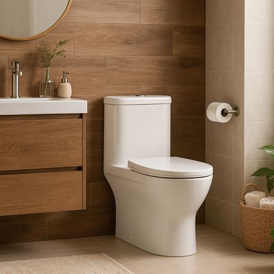 Imagen 2 del producto Sanitario One piece a Piso 30,5 cm 4.8 Litros Lugo Blanco