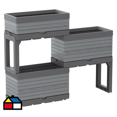 Set 3 jardineras flexspace.
