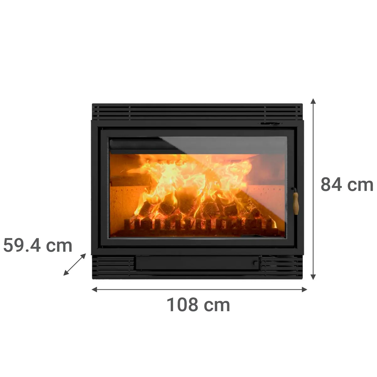 BOSCA - Calefactor Bosca a Leña Chimenea 1100 30 KW