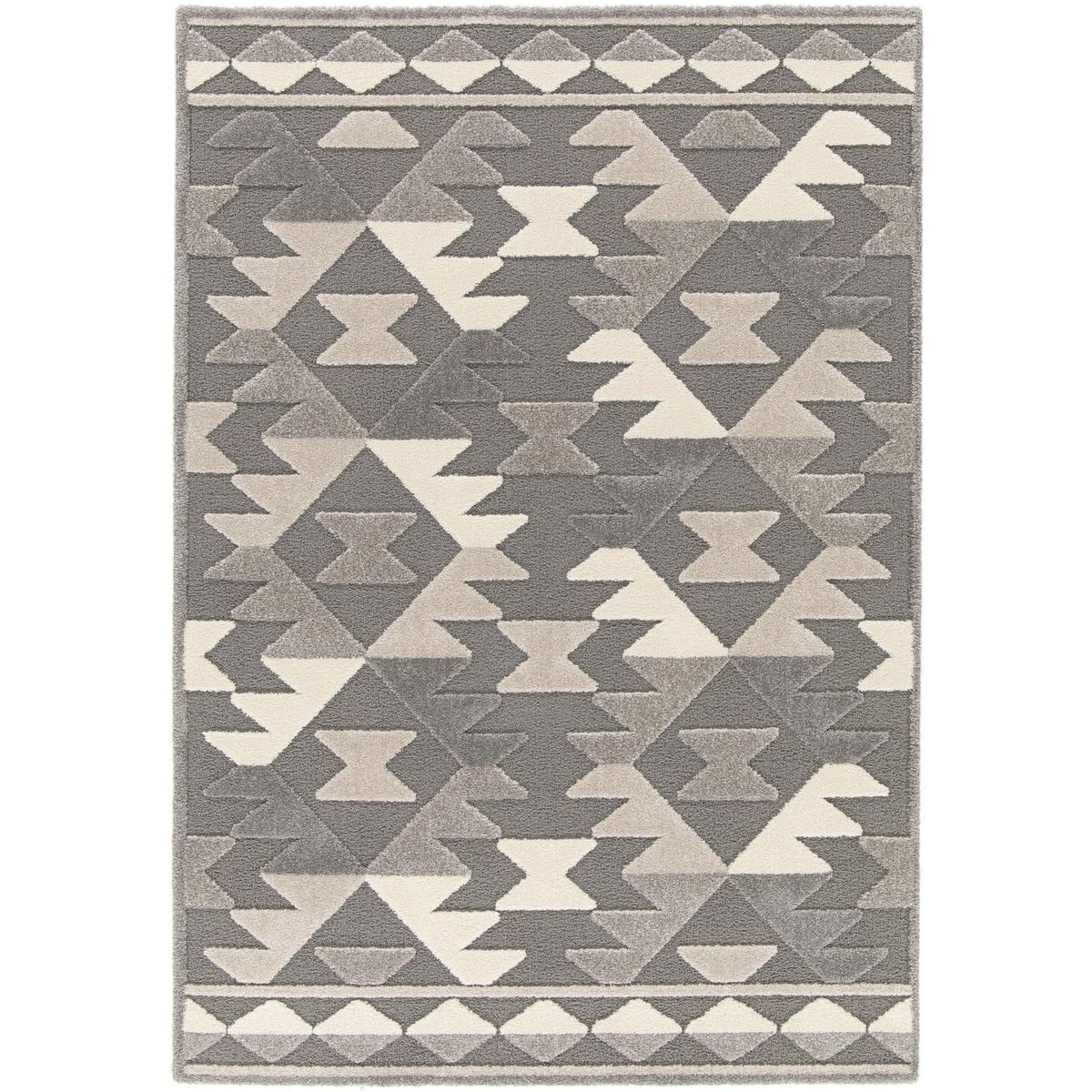 JUST HOME COLLECTION - Alfombra Cocoon Native 120x170 cm Polipropileno Gris