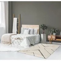 Alfombra Fara 160x230 cm Polipropileno Blanco