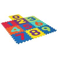Alfombra Eva Números 30x30 cm Plástico Multicolor