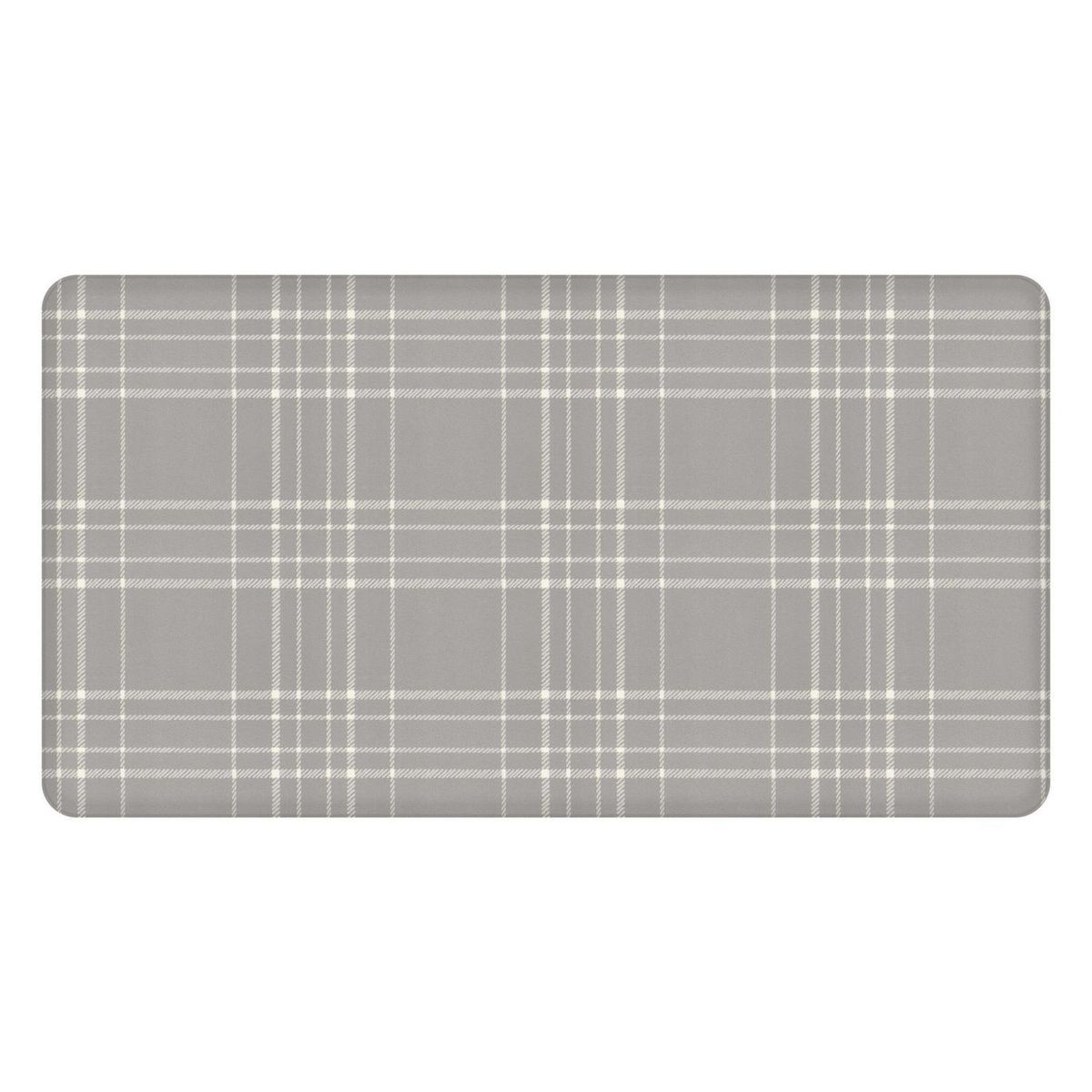 JUST HOME COLLECTION - Limpiapiés Cocina SS Stella Plaid 53x99 cm PVC Gris