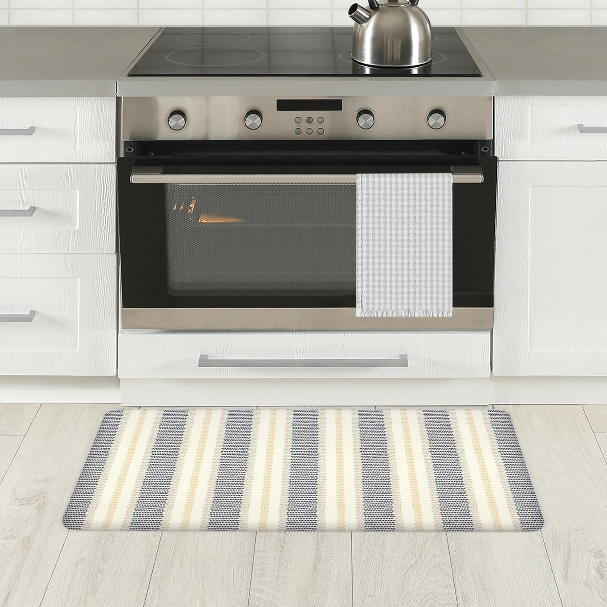 JUST HOME COLLECTION - Limpiapiés Cocina SS Casa Rural Punto 53x99 cm PVC Multicolor