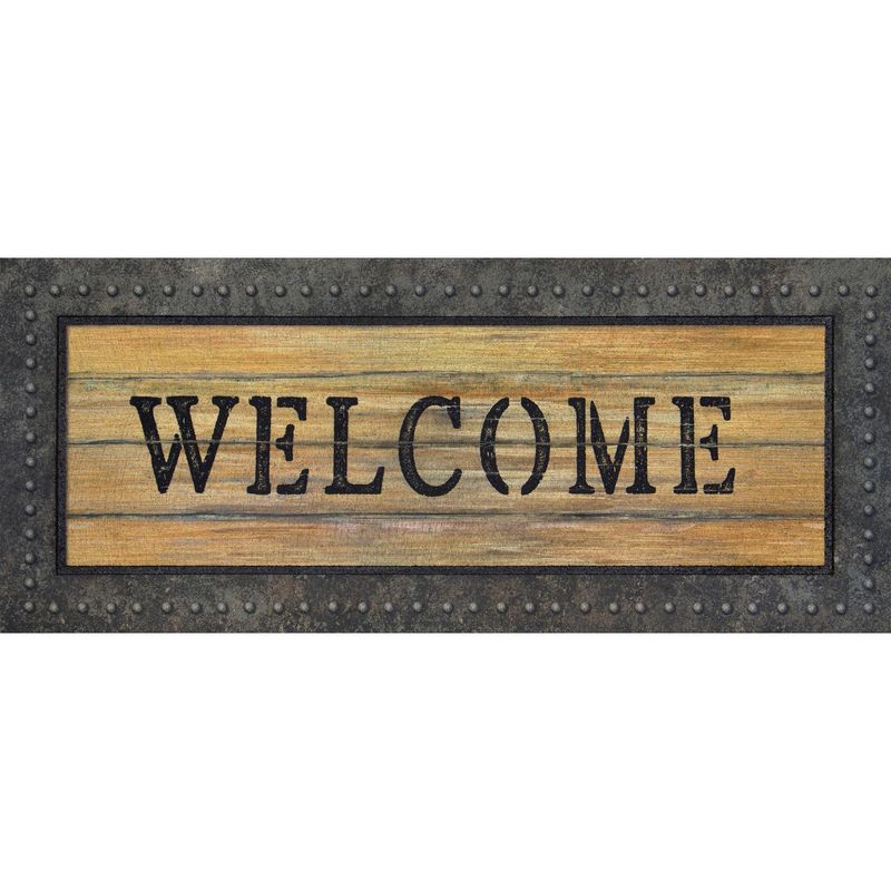 JUST HOME COLLECTION - Limpiapiés metal welcome 40x96 cm
