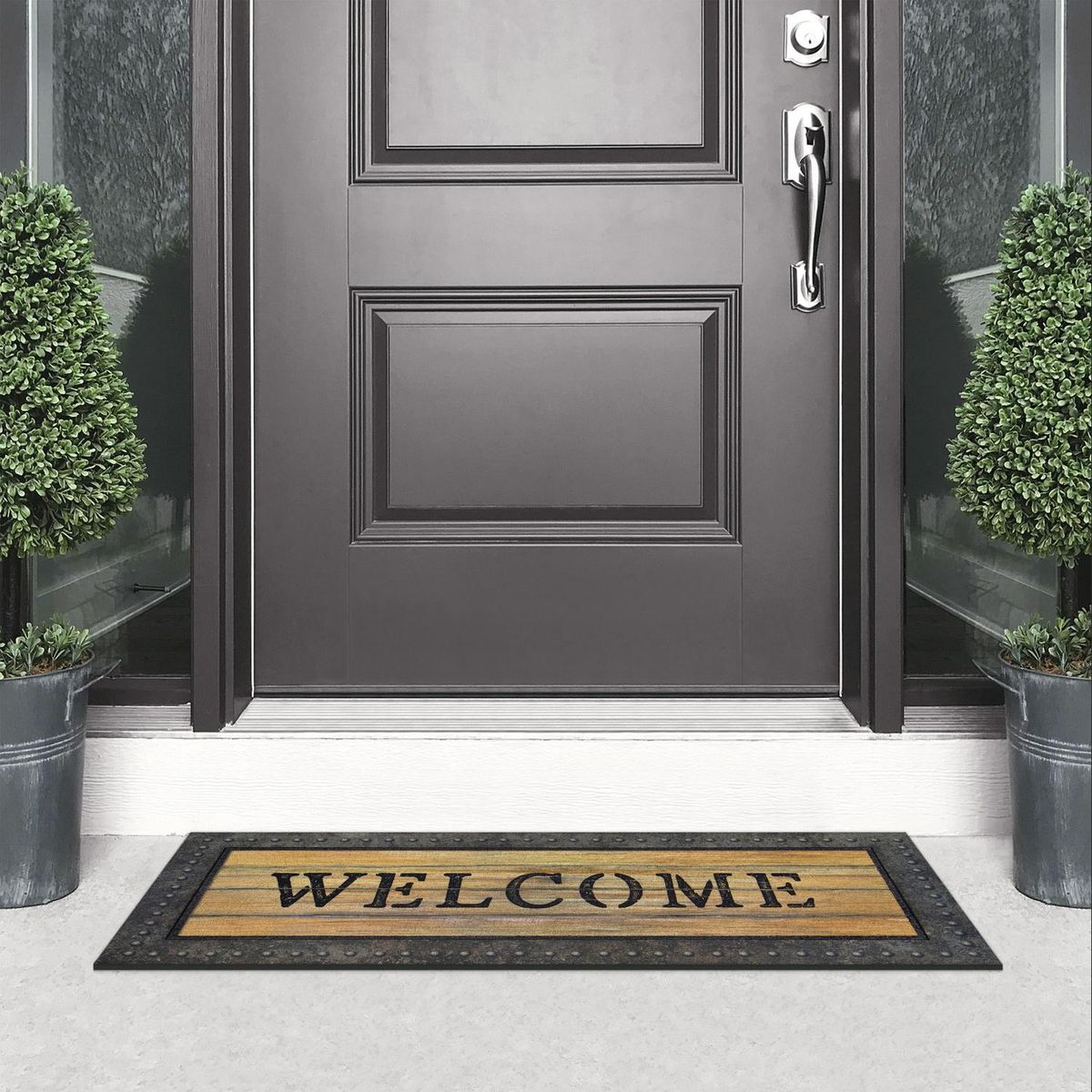 JUST HOME COLLECTION - Limpiapiés Welcome 40x96 cm Poliéster Multicolor