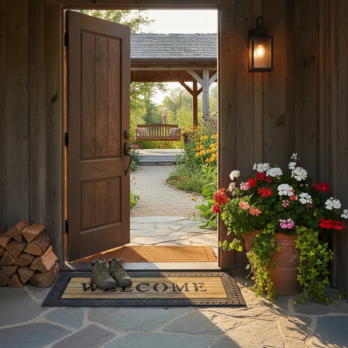 JUST HOME COLLECTION - Limpiapiés Welcome 40x96 cm Poliéster Multicolor