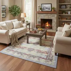 JUST HOME COLLECTION - Alfombra Valencia Vintage 200x285 cm Nylon Multicolor