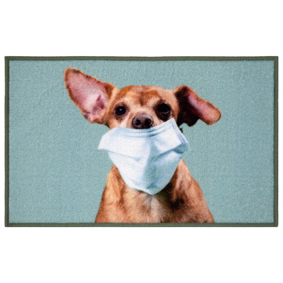 CASA BONITA - Limpiapiés Dog Mask 50x80 cm Plástico Multicolor