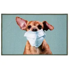 CASA BONITA - Limpiapiés Dog Mask 50x80 cm Multicolor