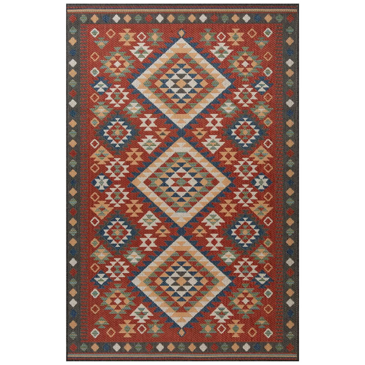 JUST HOME COLLECTION - Alfombra Aurora Clasic 160x235 cm Polipropileno Burdeo