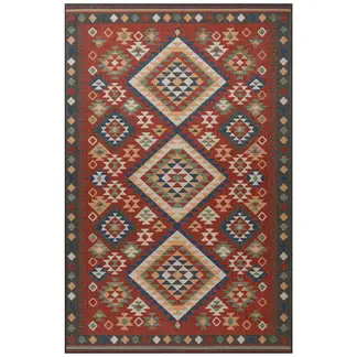 JUST HOME COLLECTION - Alfombra Alfombra de área 160x235 cm Polipropileno Burdeo