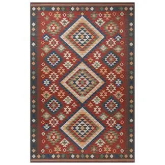 JUST HOME COLLECTION - Alfombra Grande Aurora 200x285 cm Polipropileno Burdeo