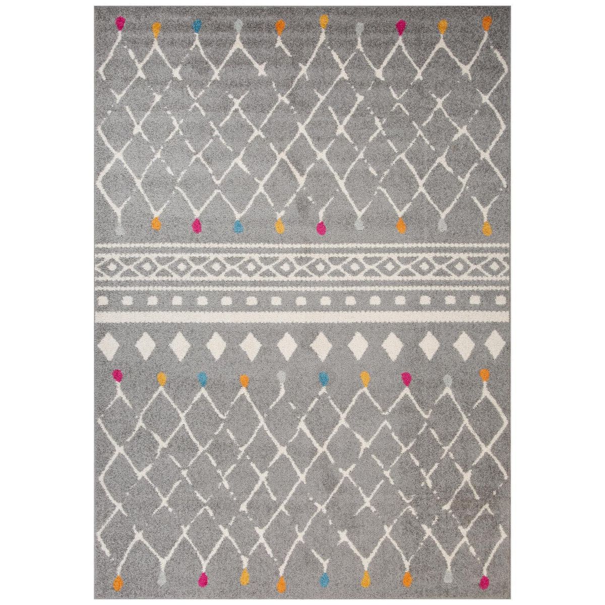 JUST HOME COLLECTION - Alfombra Grande Gilbert Grey 200x285 cm Polipropileno Gris