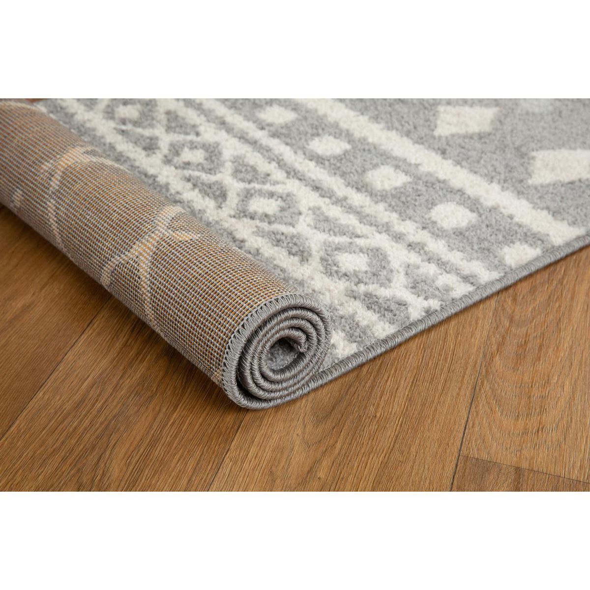 JUST HOME COLLECTION - Alfombra Pasillo Gilbert 60x200 cm Polipropileno Gris