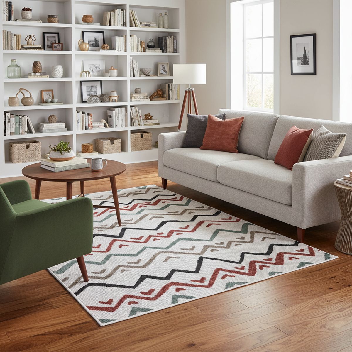 JUST HOME COLLECTION - Alfombra Linea 133x190 cm Polipropileno Multicolor