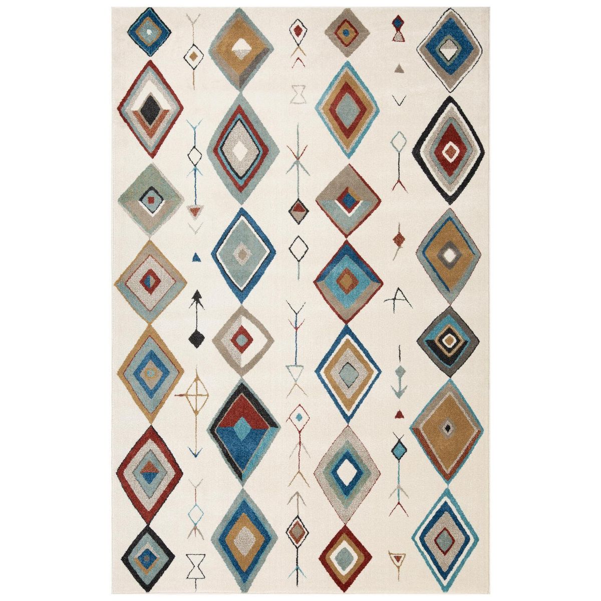 JUST HOME COLLECTION - Alfombra Torino Diamante 160x235 cm Polipropileno Multicolor