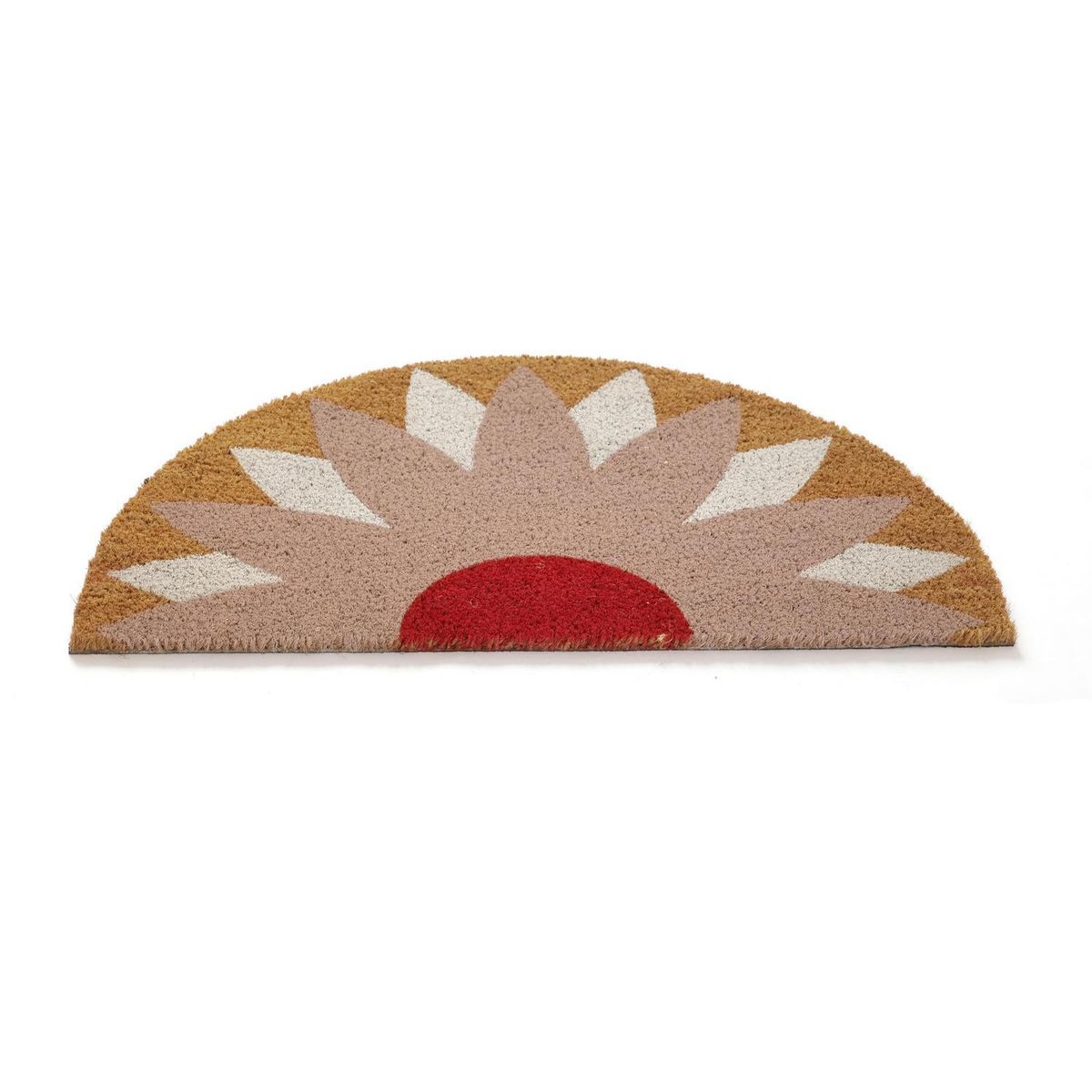 JUST HOME COLLECTION - Limpiapiés Medialuna flor 45x75 cm PVC Multicolor