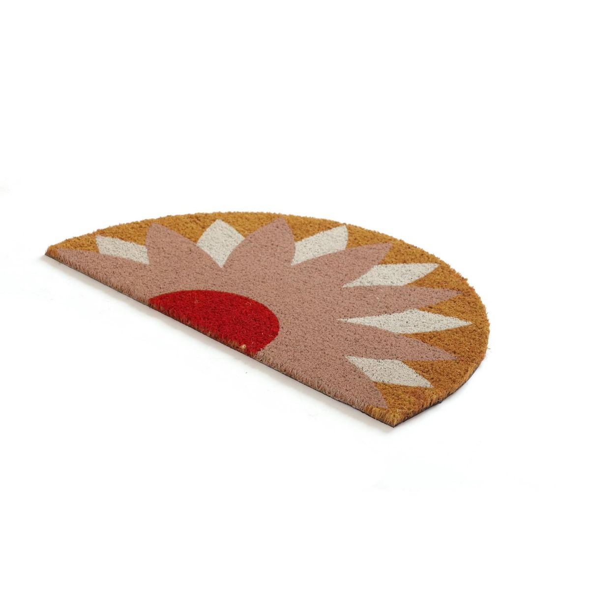 JUST HOME COLLECTION - Limpiapiés Medialuna flor 45x75 cm PVC Multicolor