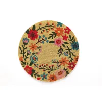 Limpiapies Flores 60x60 cm PVC Multicolor