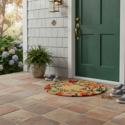 Imagen 2 del producto Limpiapies Flores 60x60 cm PVC Multicolor