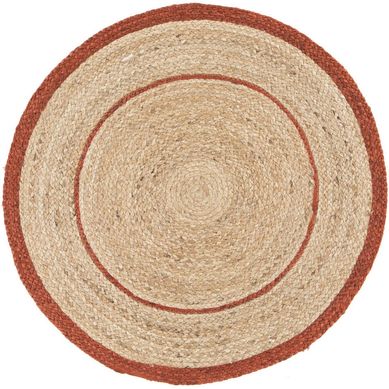 Alfombra sombrero natural 160 cm roja