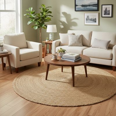 Imagen 2 del producto Alfombra Braid 120x120 cm Yute Yute