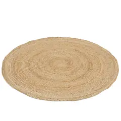 JUST HOME COLLECTION - Alfombra Redonda 160x160 cm Yute Café