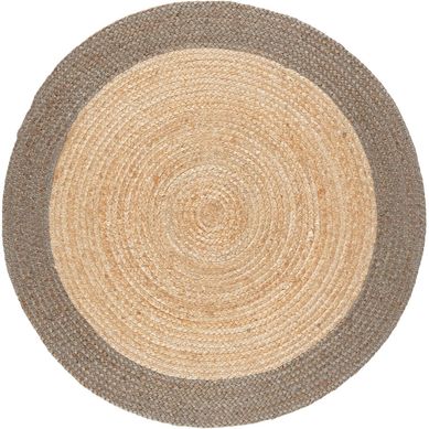 Alfombra sombrero natural 160 cm gris