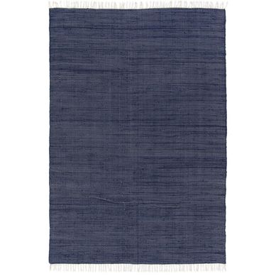 Alfombra chindi cotton 160x230 cm azul oscuro