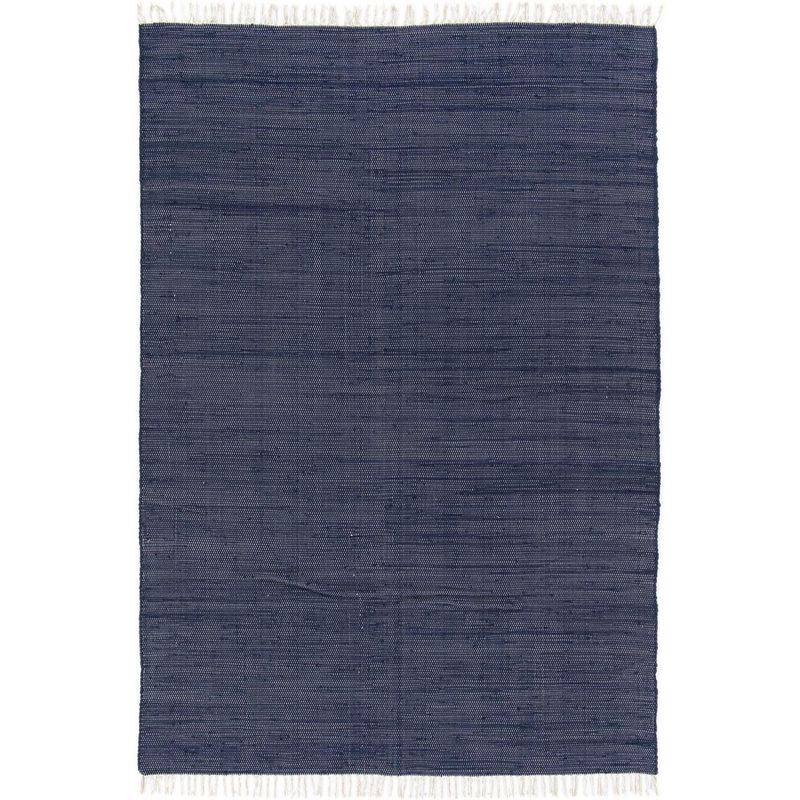 JUST HOME COLLECTION - Alfombra chindi cotton 200x300 cm azul oscuro