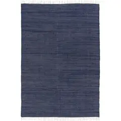 JUST HOME COLLECTION - Alfombra chindi cotton 200x300 cm azul oscuro