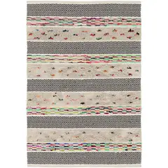 JUST HOME COLLECTION - Alfombra Boho Spots 160x230 cm Algodón Gris
